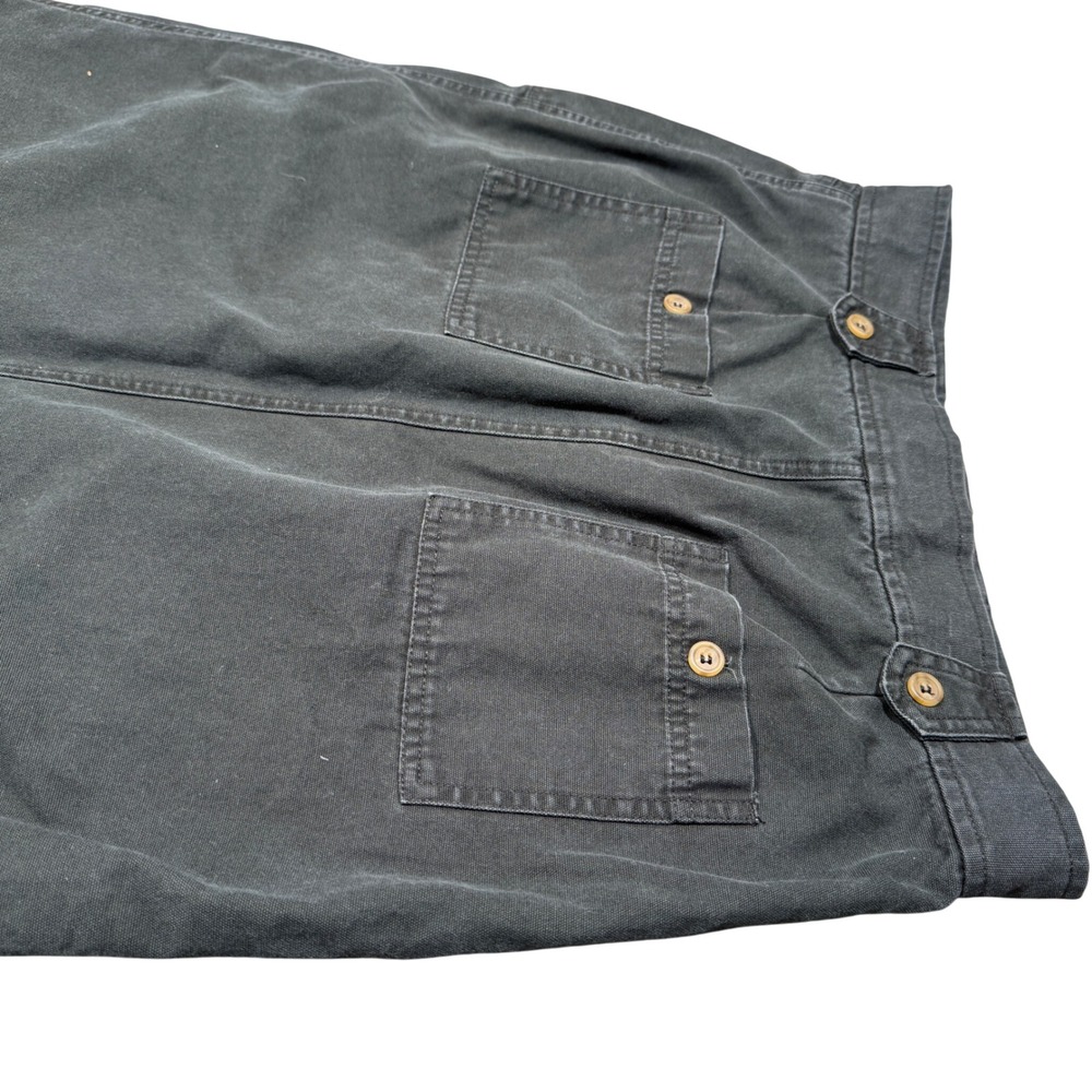 VTG St. Johns Bay Denim Maxi Skirt Womens Size 12 Black Utility Streetwear Gorp - Picture 10 of 12